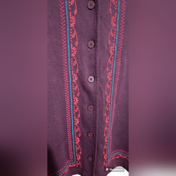Beautiful Purple Cardigan, sz xl, NWT - Picture 2 of 4